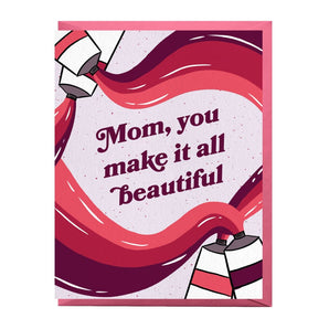 Beautiful Mom Card By Boss Dotty Paper
