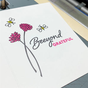 Beeyond Grateful Card By Inkwell Originals