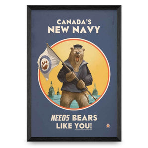 Canada’s New Navy Bears 12x18 Print By Nyco Rudolph