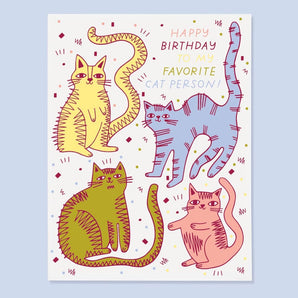 Cat Person Birthday Card By The Good Twin