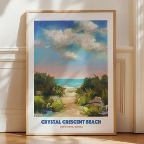Crystal Crescent Beach 12x16 Print By Janna Wilton Art