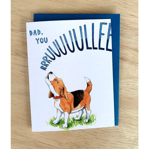Dad You Rule Beagle Card By Paper Wilderness