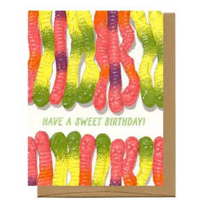 Gummy Sweet Birthday Foil Card By Kiss The Paper