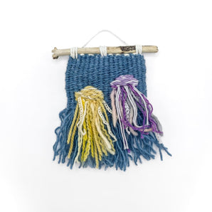 Jellyfish Mini Woven Wall Hanging (various colours)