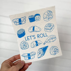 Let’s Roll Swedish Dishcloth By The Far Away Shop
