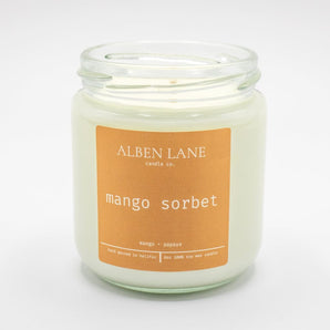 Mango Sorbet 8oz Soy Candle By Alben Lane