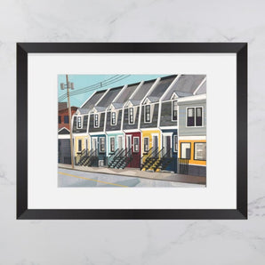 Nora Bernard Street House Collage 8x10 Print By Andrea
