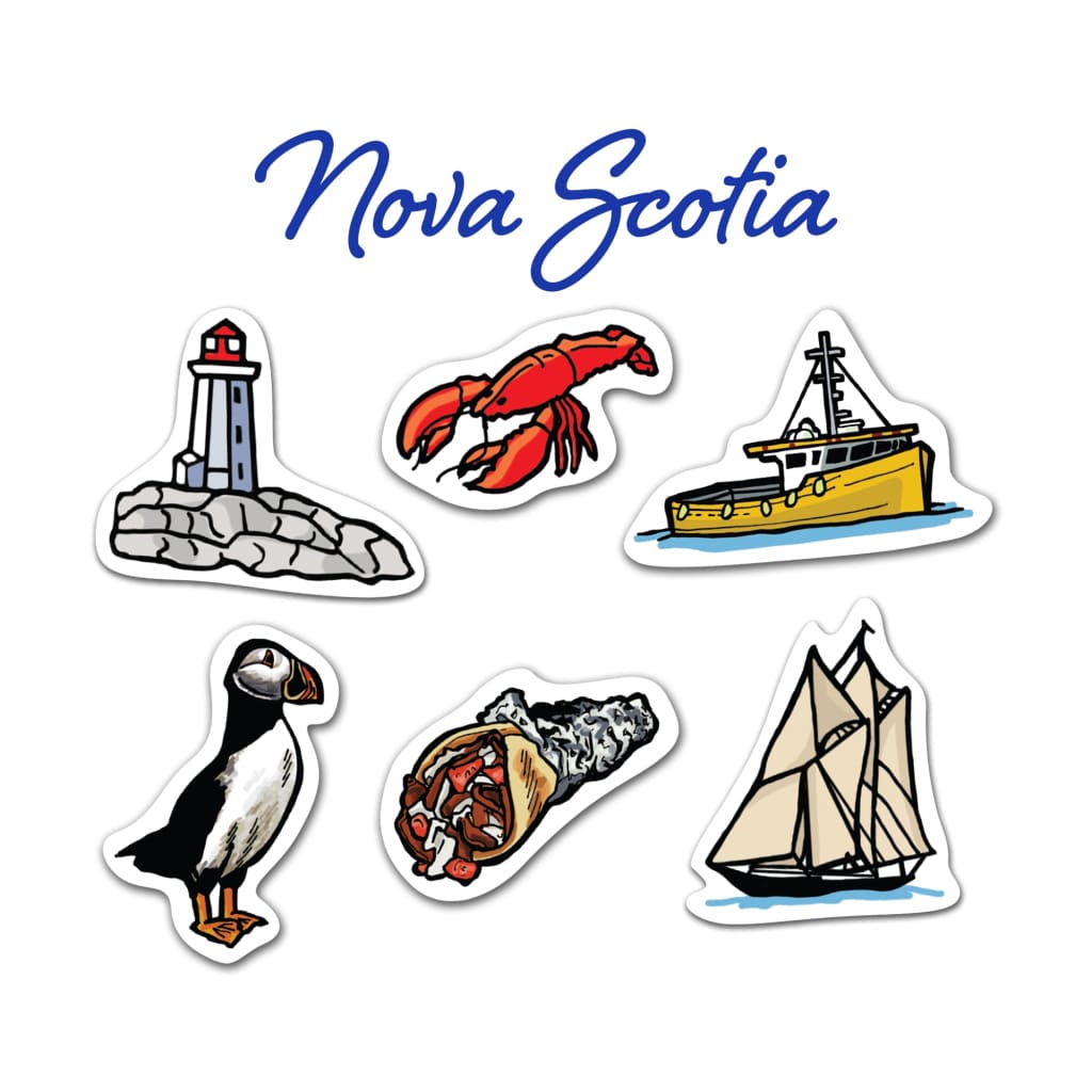 Nova Scotia Sticker Pack - Design Corner - Inkwell Modern Handmade