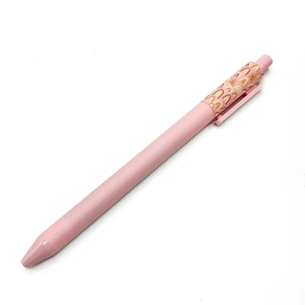 pedaller Pink with Rainbow Cap Gel Pen - Pedaller Designs