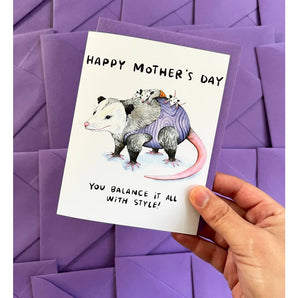 Possum Mom Card By Paper Wilderness