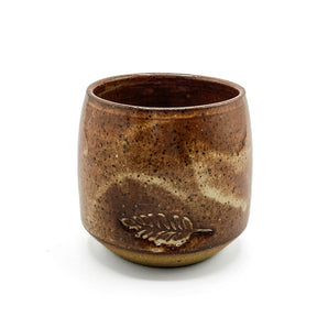 Speckled Brown Tumbler - Leaf Imprint By Union Street