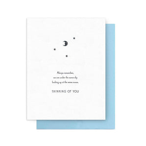 Thinking of You - Moon & Stars Card By Arquoise Press