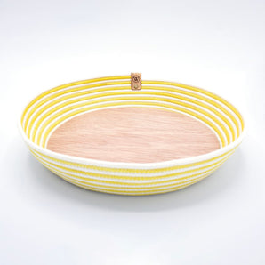 Woven Rope Tray with 9’ Wooden Insert - Extra Wide