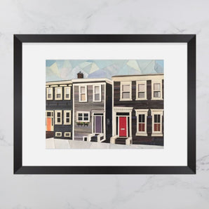 Bauer Street House Collage 8x10 Print By Andrea Crouse Paper