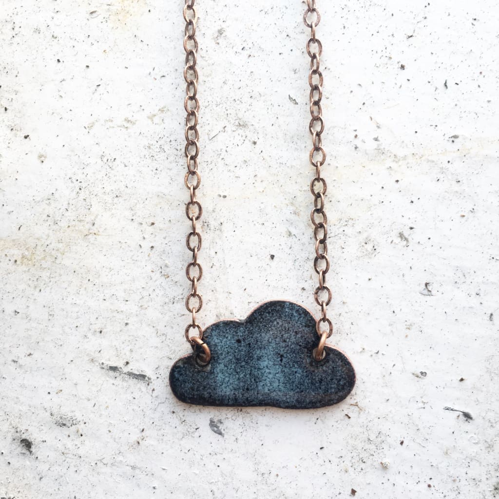 Cloud Necklace - Aflame Creations Jewelry - Inkwell Modern Handmade