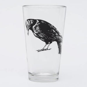 Crow Pint Glass By Counter Couture