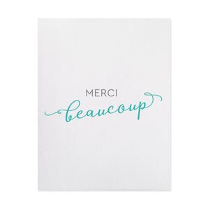 French Thank You Card 5 Pack By Inkwell Originals