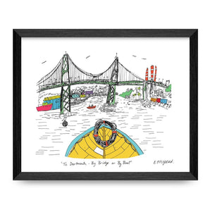 Halifax - Dartmouth Bridge 8.5x11 Print By Emma FitzGerald