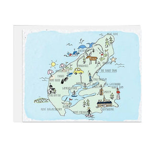 Map of Cape Breton Seed Card By Jill & Jack Paper