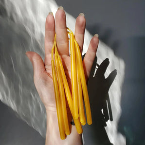 Mini Taper Beeswax Candles Pack (8) By Horsman’s Hearth