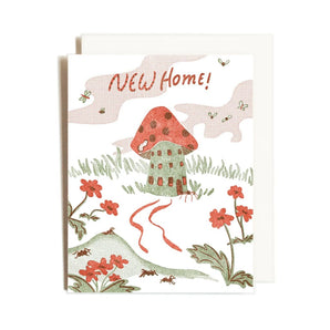 Mushroom New Home Card By Homework Letterpress