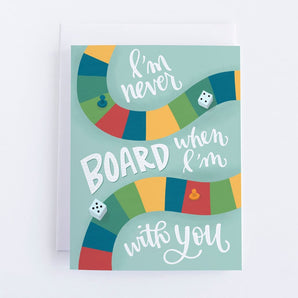 Never Board With You Card By Pedaller Designs
