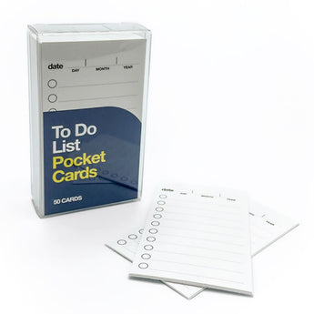 Clear plastic case with 50 To Do List pocket cards in 2024 Best Sellers collection
