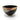 Handcrafted ceramic bowl with dark speckled base and light gray, brown, gold glazes in Bowls & Plates collection