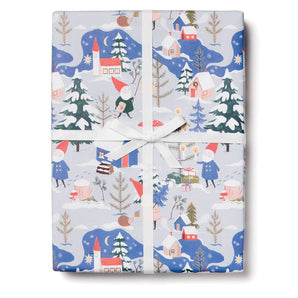 Holiday Gnomes Gift Wrap Sheet