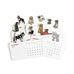2026 Dog Die Cut Desk Calendar By Design Corner