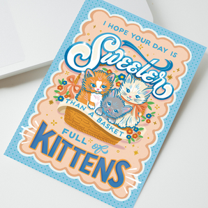 Basket Full of Kittens Card