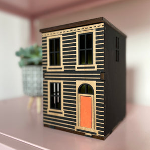 Black Biscuit Box Miniature House