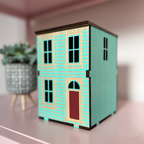 Mint Biscuit Box Miniature House