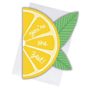 Die-Cut Lemon You're the Zest Card