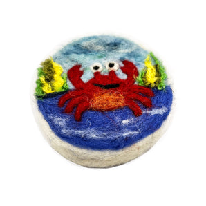 Crab Felted Soap By Magic of Wool
