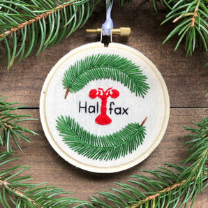 Halifax Holiday Lobster Embroidery