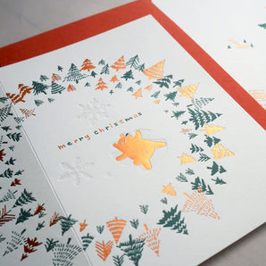 Holiday First Snow Foil Card