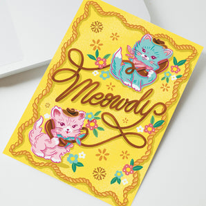 Meowdy Card