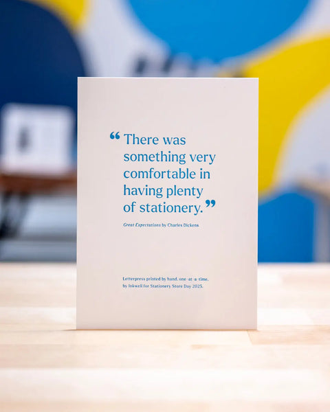 Stationery Store Day Letterpress Print