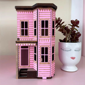 Pink Victorian Miniature House