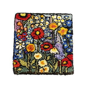 Walk through the Gardens Rug Hooked Mat