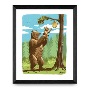 A Little Help Bear Cub 8x10 Print By Nyco Rudolph