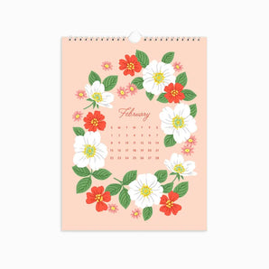 A Year of Flowers 2026 Wall Calendar By Linden Paper Co.