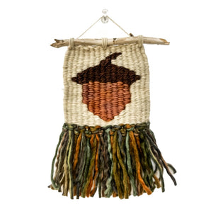 Acorn Mini Woven Wall Hanging (various designs)