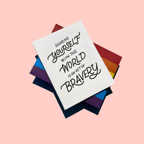 Act of Bravery Pride Card By Ink Meets Paper