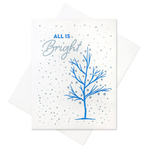 All Is Bright Card By Inkwell Originals