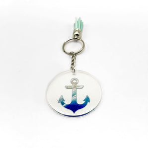 Anchor - Acrylic Ocean Keychain By Blue Crab Creative Design