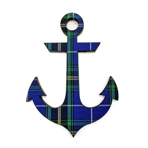 Anchor - NS Tartan Ornament By Blue Crab Creative Design