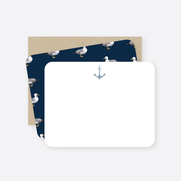 Anchor & Seagull Notecard Set (8) By 2021 Co.