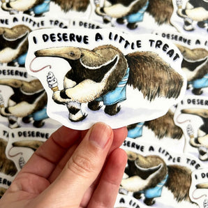 Anteater Treat Sticker By Paper Wilderness